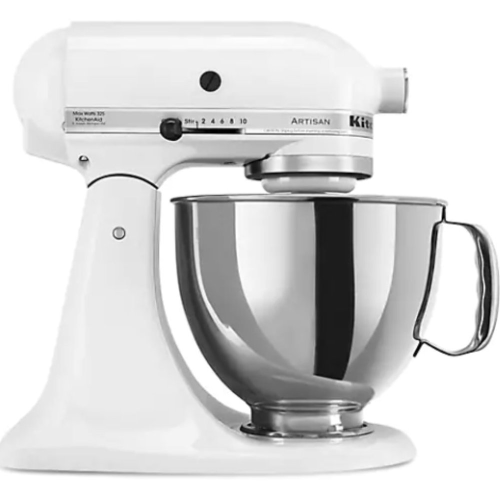 Kitchen Aid Artisan White Mixer + White Bowl